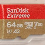 64 GB Extreme U3 MicroSDXC card